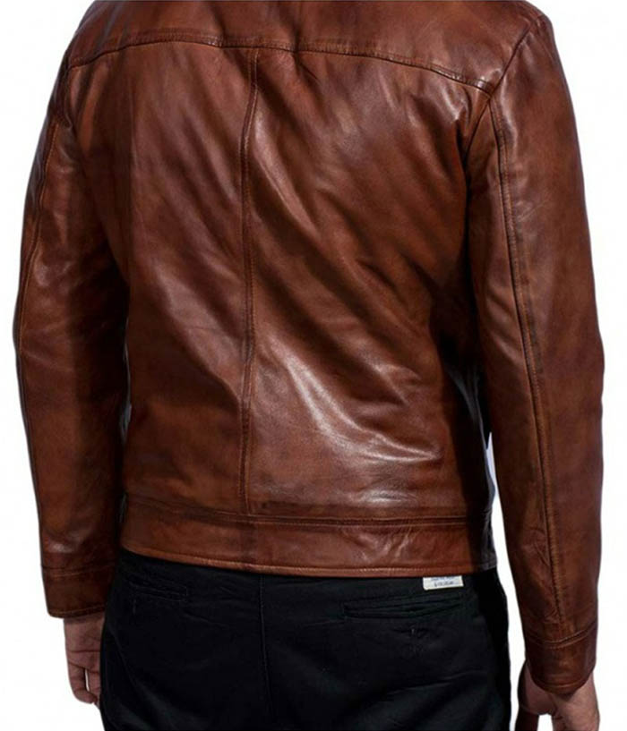 John Wick Brown Distressed Biker Leather Jacket Gifts For Him