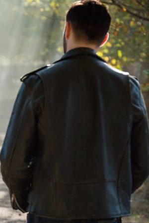 Josh Bowman Doctor Who Brando Biker Leather Jacket Halloween Sale