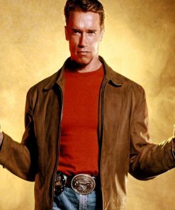 Last Action Hero Arnold Schwarzenegger Brown Suede Jacket