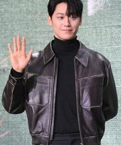 Lee Do-Hyun The Glory Black Leather Jacket