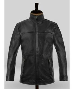 Leonardo Di Caprio Departed Leather Black Jacket Halloween Sale