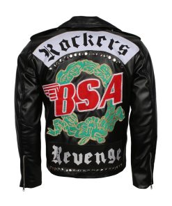 Mens Faith Rockers George Michael BSA Leather Jacket