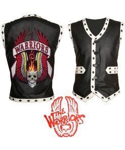 Michael Ajax The Warriors Motorcycle Leather Vest Halloween Costume