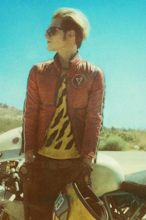 My Chemical Romance Kobra Kid Red Leather Jacket Free Shipping UK USA Canada