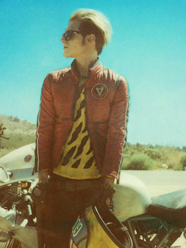 My Chemical Romance Kobra Kid Red Leather Jacket Free Shipping UK USA Canada