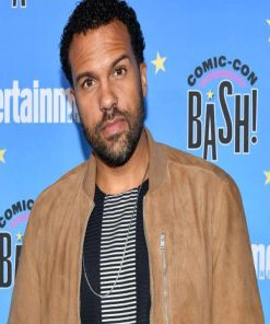 O.T Fagbenle Black Widow Brown Suede Jacket Celebrity Style