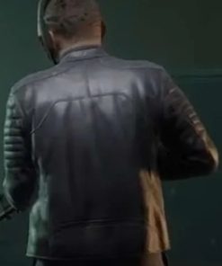 Payday 3 Wolf Black Leather Jacket Costume Free Shipping UK USA Canada