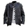 Punk Emo Vintage Black Leather Gothic Jacket Costume