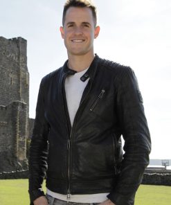 Secrets Of Great British Castles Dan Jones Leather Jacket Buy now