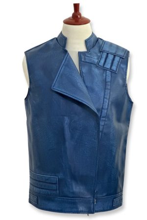 Star Wars Jedi Survivor Blue Leather Vest Costume Free Shipping UK USA Australia