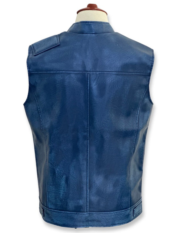 Star Wars Jedi Survivor Blue Leather Vest Costume Halloween Sale