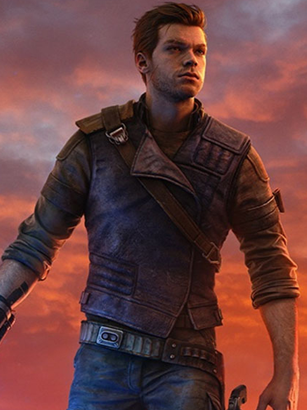 Star Wars Jedi Survivor Blue Leather Vest Costume