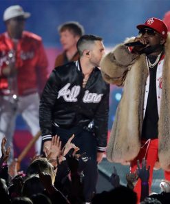 Super Bowl Halftime Adam Levine Satin Jacket