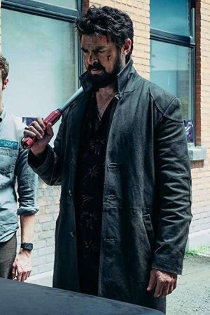 The Boys Billy Butcher Black Wool Coat