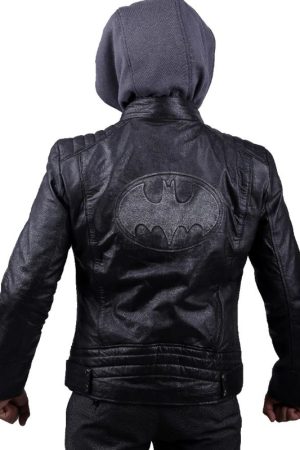 The Dark Knight Outlaw Batman Leather Jacket Costume