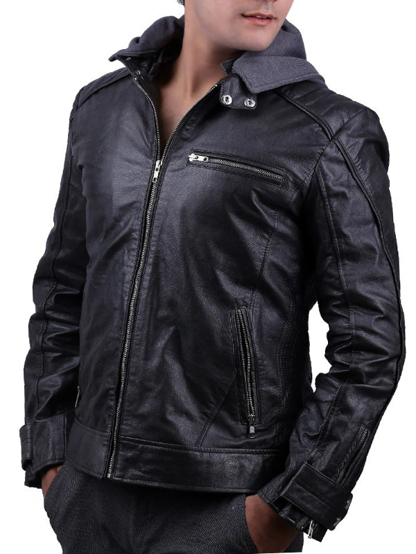 The Dark Knight Outlaw Batman Leather Jacket Costume Free Shipping UK USA Canada