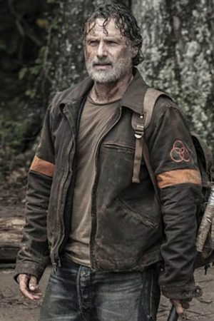 The Walking Dead Rick Grimes CRM Brown Cotton Jacket