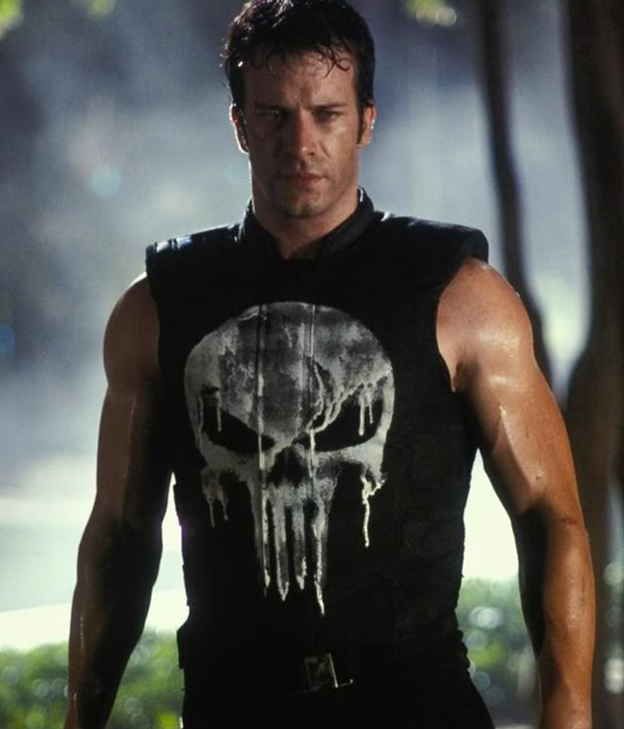 Thomas Jane Punisher Tactical Black Leather Vest
