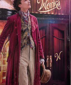 Timothée Chalamet Willy Wonka Velvet Coat Buy now