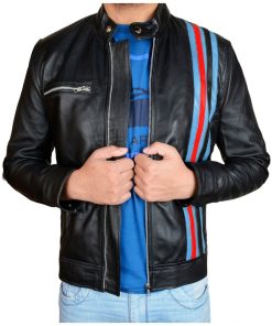 Tom Hardy Eddie Brock Venom Black Leather Jacket Easter Sale