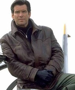 Tomorrow Never Dies James Bond Vintage Leather Coat