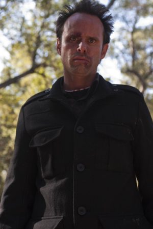 Walton Goggins Justified Black Wool Hunting Jacket Celebrity Style Sale