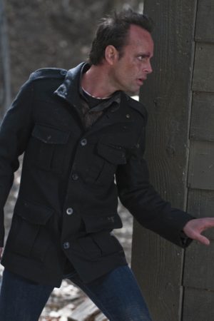 Walton Goggins Justified Black Wool Hunting Jacket Free Shipping UK USA Canada