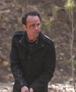 Walton Goggins Justified Black Wool Hunting Jacket Shop now