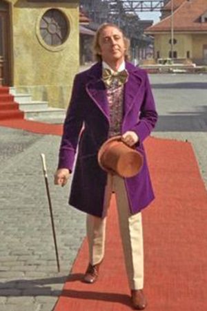Willy Wonka & the Chocolate Factory Velvet Trench Coat Halloween Costume sale