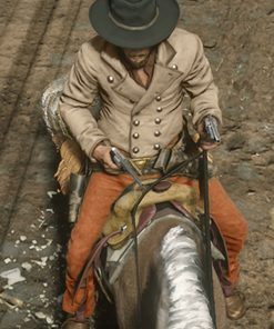 310 to Yuma Ben Foster Beige Leather Tailcoat Halloween Costume