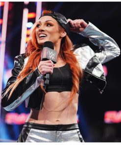 Becky Lynch WWE Cropped Leather Jacket Halloween Sale