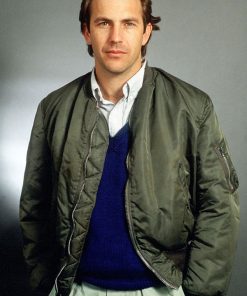 Bull Durham Kevin Costner Green Bomber Jacket