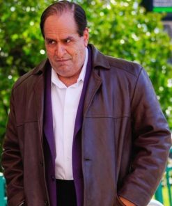 Colin Farrell The Penguin Series Brown Leather Coat Black Friday Sale