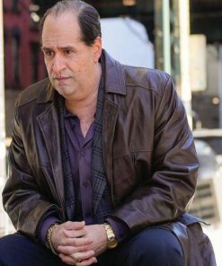 Colin Farrell The Penguin Series Brown Leather Coat Shop now