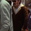Easy Rider Dennis Hopper Brown Suede Shearling Jacket
