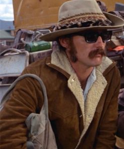Easy Rider Dennis Hopper Brown Suede Shearling Jacket Buy now
