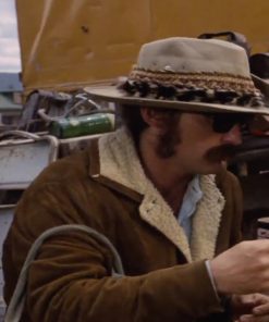 Easy Rider Dennis Hopper Brown Suede Shearling Jacket Shop now