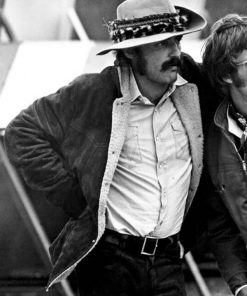 Easy Rider Dennis Hopper Brown Suede Shearling Jacket Vintage Clothing