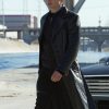 In Time Cillian Murphy Black Leather Coat
