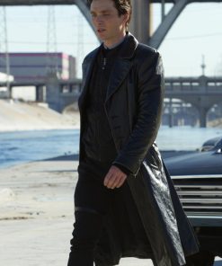 In Time Cillian Murphy Black Leather Coat