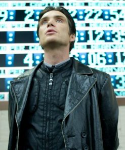 In Time Cillian Murphy Black Leather Coat Black Friday Sale