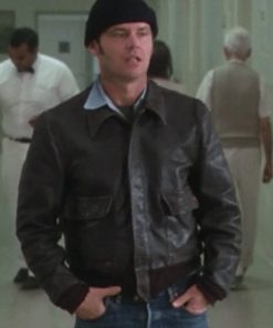 Jack Nicholson One Flew Over the Cuckoo’s Nest Brown Jacket Free Shipping Worldwide