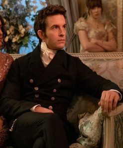 Jonathan Bailey Anthony Bridgerton Black Wool Tailcoat