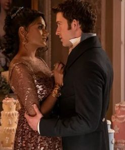 Jonathan Bailey Anthony Bridgerton Black Wool Tailcoat Free Shipping Worldwide