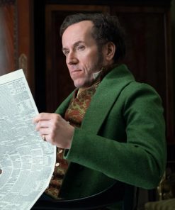 Lord Archibald Featherington Bridgerton Green Wool Tailcoat Free Shipping UK USA Canada