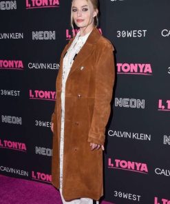 Margot Robbie Harley Quinn Trench Suede Coat Shop now