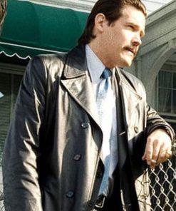 No Country For Old Men Josh Brolin Leather Coat Black Friday Sale