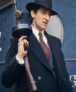 Peaky Blinders Luca Changretta Black Wool Coat Free Shipping UK USA Canada