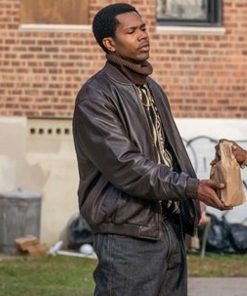 Power Book III Raising Kanan Worell Brown Bomber Jacket on Sale