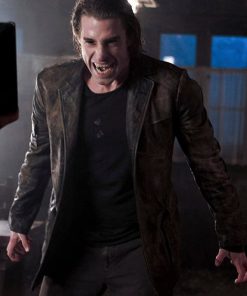 Scott Speedman Underworld Brown Distressed Leather Jacket